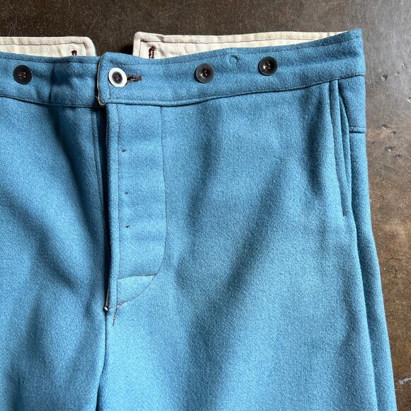 VTG Civil War Union Enlisted Men's Infantry Trousers Blue Wool Trousers 38x36 - Picture 1 of 8